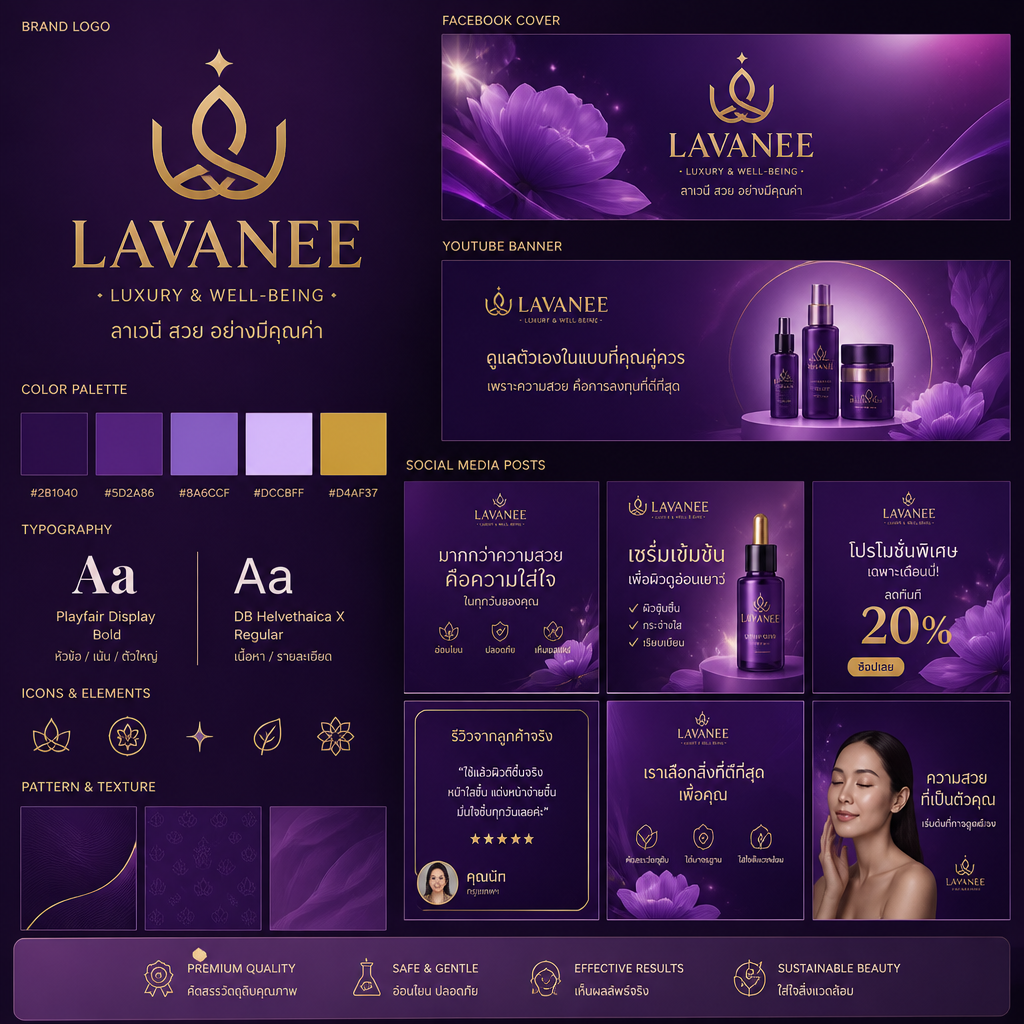 ภาพประกอบการสร้าง Brand Kit ด้วย AI