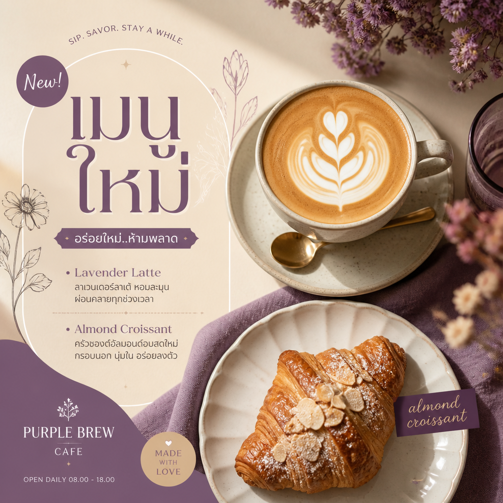 โพสต์อาหารคาเฟ่